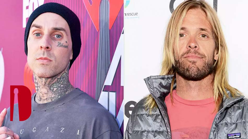 Travis Barker Gets Tattoo In Tribute To Taylor Hawkins Drumming